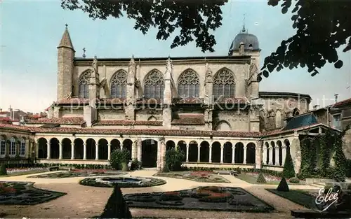 AK / Ansichtskarte Marmande Les Jardins de l Eglise et le Cloitre Marmande