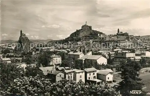 AK / Ansichtskarte Le_Puy en Velay Vue generale avec les Trois Rochers Le_Puy en Velay