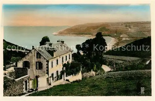 AK / Ansichtskarte Plougasnou Fuenteunigou vu des plages de Plougasnou et Saint Jean du Doigt Plougasnou