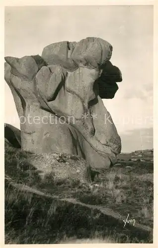 AK / Ansichtskarte Ploumanac_h Le Belier curleux rocher de la region Ploumanac h