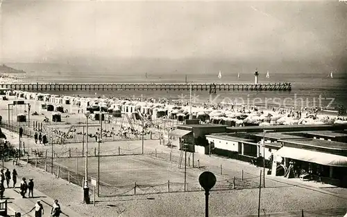 AK / Ansichtskarte Trouville sur Mer La plage Trouville sur Mer