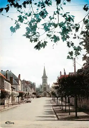 AK / Ansichtskarte Fourchambault Rue Saint Louis Eglise Fourchambault