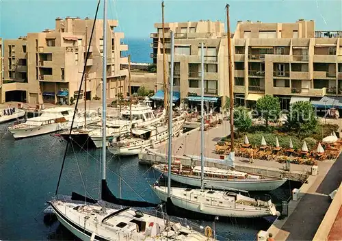 AK / Ansichtskarte La_Faviere_Bormes Village de la mer Port de Bormes les Mimosas Voiliers La_Faviere_Bormes