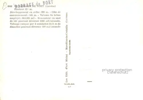 AK / Ansichtskarte Bort les Orgues Le Barrage Bort les Orgues