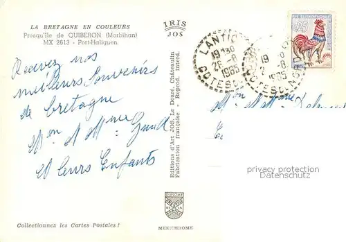 AK / Ansichtskarte Quiberon_Morbihan Port Haliguen Voilier Phare Quiberon Morbihan