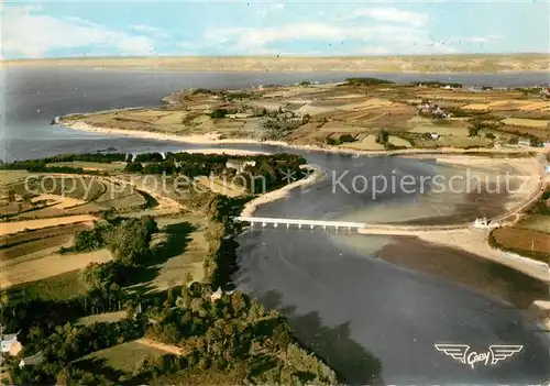 AK / Ansichtskarte Locquirec Pont Toul An Hery et Pointe de l Armorique vue aerienne Locquirec