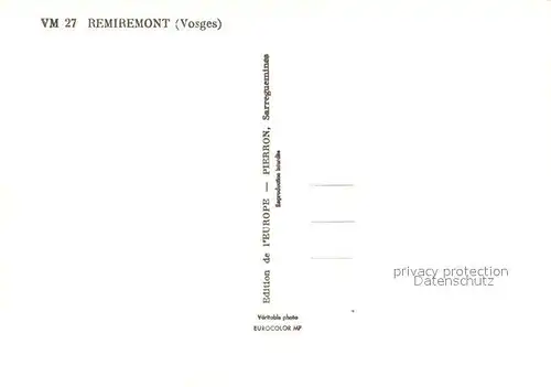 AK / Ansichtskarte Remiremont_Vosges Vues partielles Monuments Eglise Batiments Remiremont Vosges