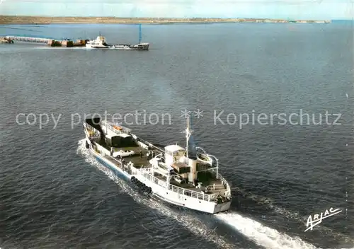 AK / Ansichtskarte Ile_d_Oleron Bacs faisant la traversee de l ile vue aerienne Ile_d_Oleron