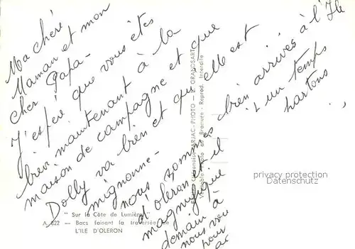 AK / Ansichtskarte Ile_d_Oleron Bacs faisant la traversee de l ile vue aerienne Ile_d_Oleron