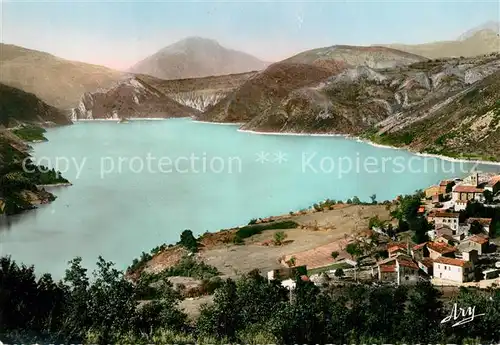 AK / Ansichtskarte Castellane Barrage de Castillon le village et le lac Castellane