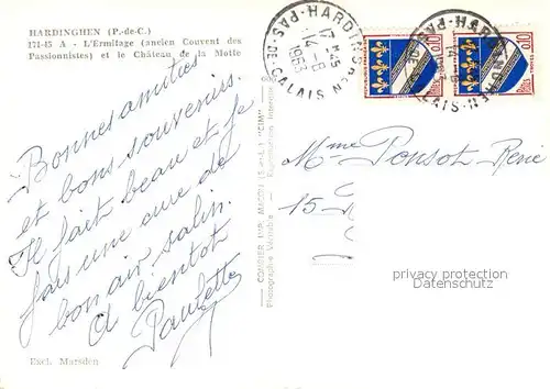 AK / Ansichtskarte Hardinghen Ermitage et Chateau de la Motte vue aerienne Hardinghen