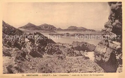 AK / Ansichtskarte Erquy Les Chatelets vues de la Dent de Gargantua Erquy