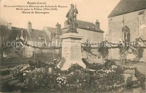 AK / Ansichtskarte Boynes Monument eleve a la Memoire des Enfants de Boynes Boynes