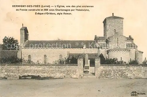 AK / Ansichtskarte Germigny des Pres Eglise une des plus anciennes de France Germigny des Pres