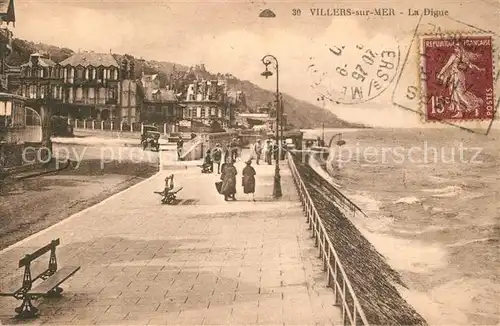 AK / Ansichtskarte Villers sur Mer La Digue Villers sur Mer