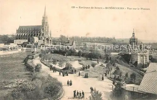 AK / Ansichtskarte Bonsecours_France Vue sur le Plateau Bonsecours France