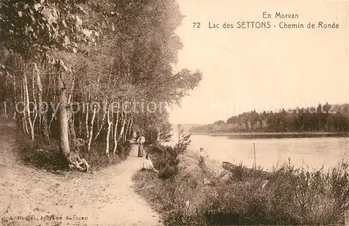 AK / Ansichtskarte Les_Settons Lac des Settons Chemin de Ronde Les_Settons