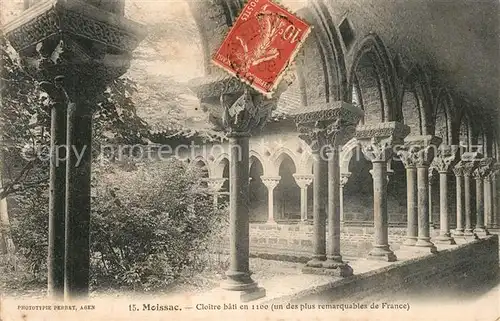 AK / Ansichtskarte Moissac Cloitre bati en 1100 Moissac
