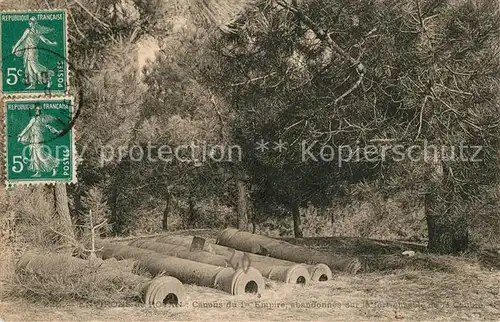 AK / Ansichtskarte Royan_Charente Maritime Canons du 1er Empire abandonnes sur le fort ensable de la Coubre Royan Charente Maritime