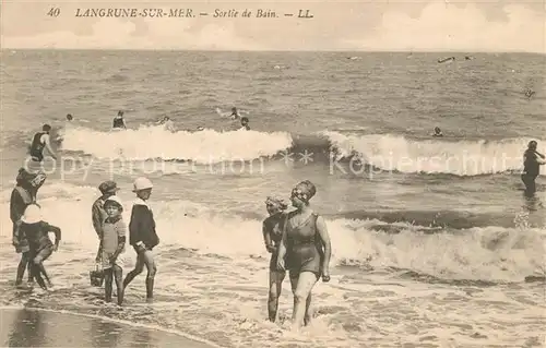 AK / Ansichtskarte Langrune sur Mer Sortie de Bain Langrune sur Mer