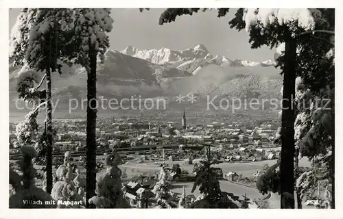 AK / Ansichtskarte Villach_Kaernten mit Mangart Villach_Kaernten