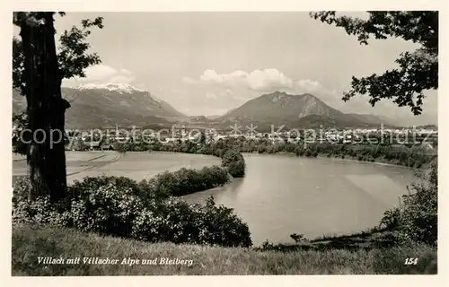 AK / Ansichtskarte Villach_Kaernten mit Villacher Alpe und Bleiberg Villach_Kaernten