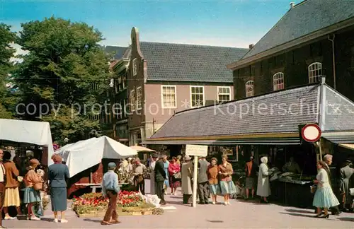 AK / Ansichtskarte Delft Vismarkt Delft