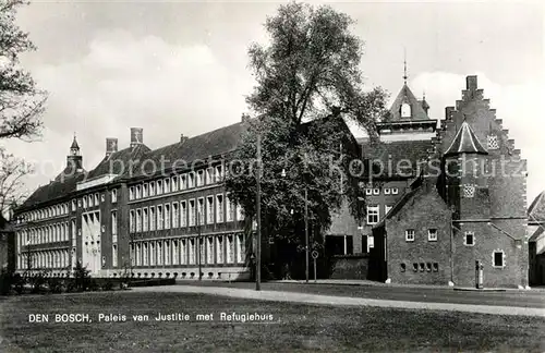 AK / Ansichtskarte Den_Bosch Paleis van Justitie met Refugiehuis Den_Bosch