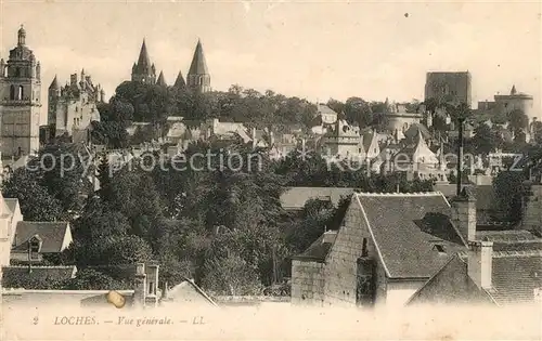 AK / Ansichtskarte Loches_Indre_et_Loire Vue generale Loches_Indre_et_Loire