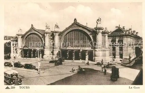 AK / Ansichtskarte Tours_Indre et Loire La Gare Tours Indre et Loire