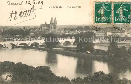AK / Ansichtskarte Tours_Indre et Loire Vue generale Tours Indre et Loire