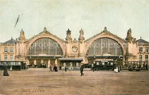 AK / Ansichtskarte Tours_Indre et Loire La Gare Tours Indre et Loire