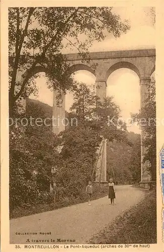 AK / Ansichtskarte Montreuillon Le Pont Aqueduc Montreuillon
