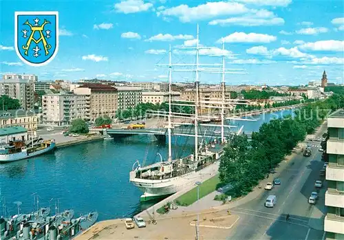 AK / Ansichtskarte Turku Aura Fluss Turku