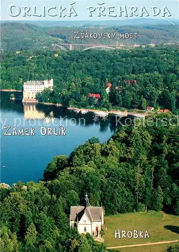 AK / Ansichtskarte Vitavou Zdakovsky Most Zamek Orlik Hrobka Vitavou