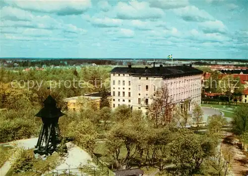 AK / Ansichtskarte Uppsala Gunillaklockan och Carolina Rediviva fran Slottet Uppsala