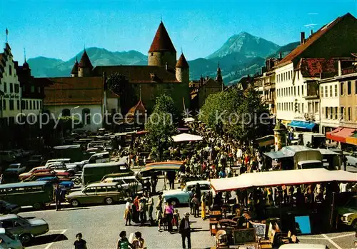 AK / Ansichtskarte Bulle_FR Chateau et Moleson Bulle_FR