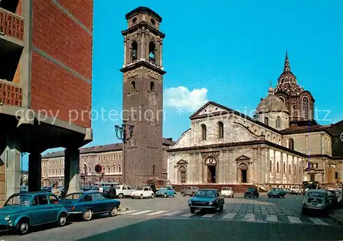 AK / Ansichtskarte Torino Il Duomo S Giovanni Battista Il Campanile e la Capelle della S Sindone Torino