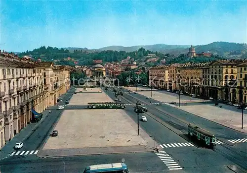 AK / Ansichtskarte Torino Piazza Vittorio Veneto Monte dei Capuccini e Chiesa Gran Madre di Dio Torino