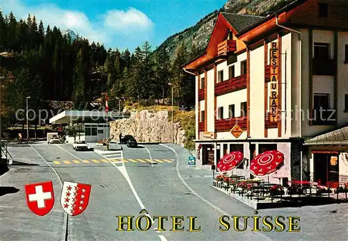 AK / Ansichtskarte Le_Chatelard_Saint Maurice Hotel Suisse Restaurant Bazar Le_Chatelard
