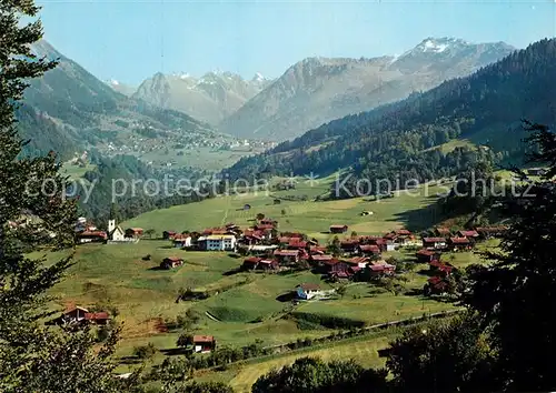 AK / Ansichtskarte Serneus Klosters Silvrettagruppe und Pischahorn Serneus