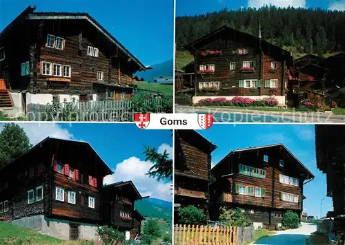 AK / Ansichtskarte Goms_VS Heidehues in Muenster Niederwald Blitzingen und Reckingen Goms_VS