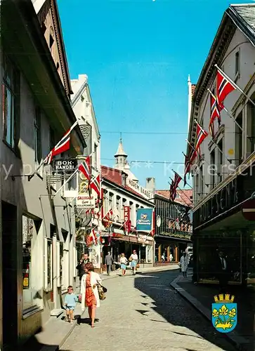 AK / Ansichtskarte Stavanger Street view at older part of the town Stavanger