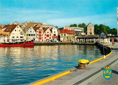 AK / Ansichtskarte Stavanger View of the harbour area Vagen Stavanger