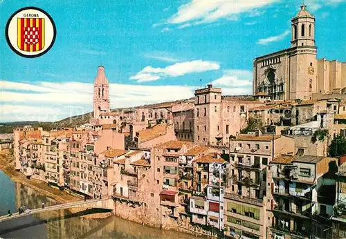 AK / Ansichtskarte Gerona Vista parcial Gerona