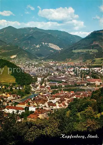 AK / Ansichtskarte Kapfenberg Altstadt mit Edelstahlwerk Gebrueder Boehler Kapfenberg