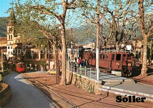 AK / Ansichtskarte Soller_Mallorca Estacion Ferrocarril Soller_Mallorca