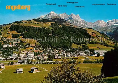 AK / Ansichtskarte Engelberg_OW Panorama mit Brunni Engelberg OW