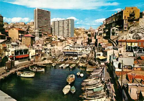 AK / Ansichtskarte Marseille_Bouches du Rhone Le pittoresque petit port de peche du Vallon des Auffes Marseille