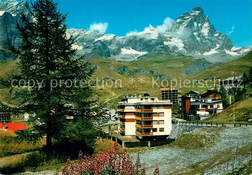 AK / Ansichtskarte Cervinia_Breuil Panorama e Monte Cervino Cervinia Breuil